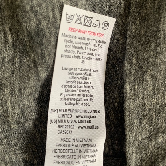 Long gray t dress by Muji - Picture 5 of 5